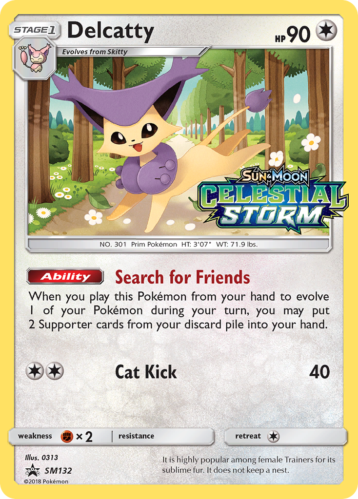 Delcatty (SM132) [Sun & Moon: Black Star Promos] | Galactic Gamez