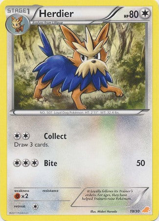 Herdier (19/30) [Black & White: Trainer Kit - Excadrill] | Galactic Gamez