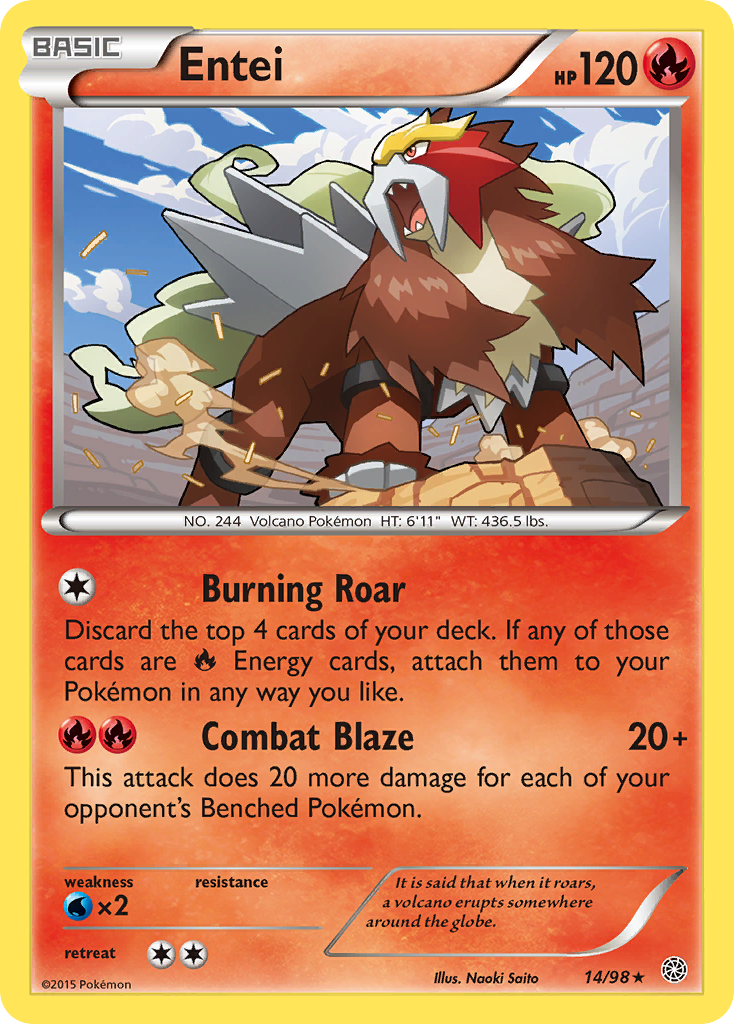 Entei (14/98) [XY: Ancient Origins] | Galactic Gamez