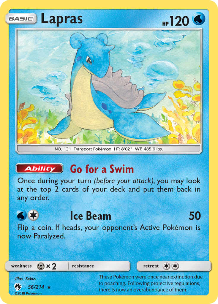 Lapras (56/214) [Sun & Moon: Lost Thunder] | Galactic Gamez