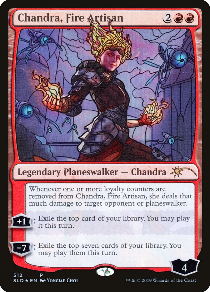 Chandra, Fire Artisan (Stained Glass) [Secret Lair Drop Promos] | Galactic Gamez