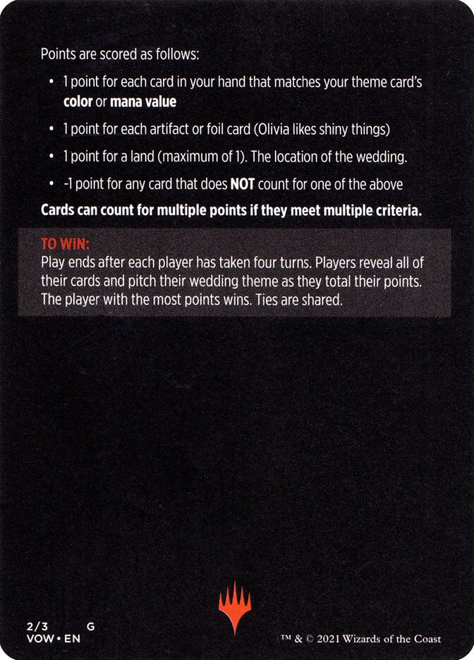 Vampire Wedding Planner (Magic Minigame) [Innistrad: Crimson Vow Minigame] | Galactic Gamez