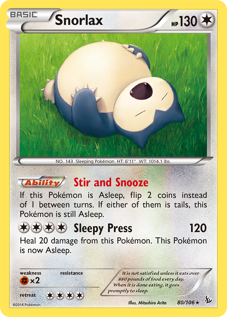 Snorlax (80/106) [XY: Flashfire] | Galactic Gamez