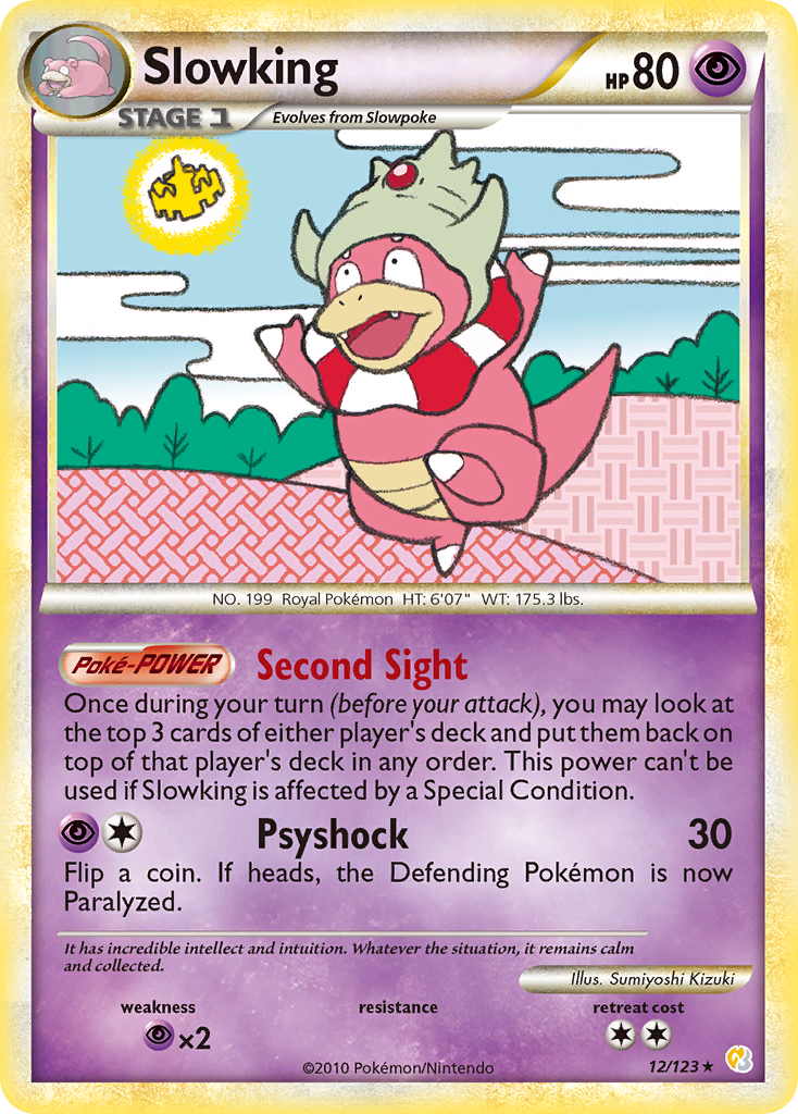 Slowking (12/123) [HeartGold & SoulSilver: Base Set] | Galactic Gamez