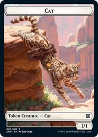 Cat // Hydra Double-sided Token [Zendikar Rising Tokens] | Galactic Gamez