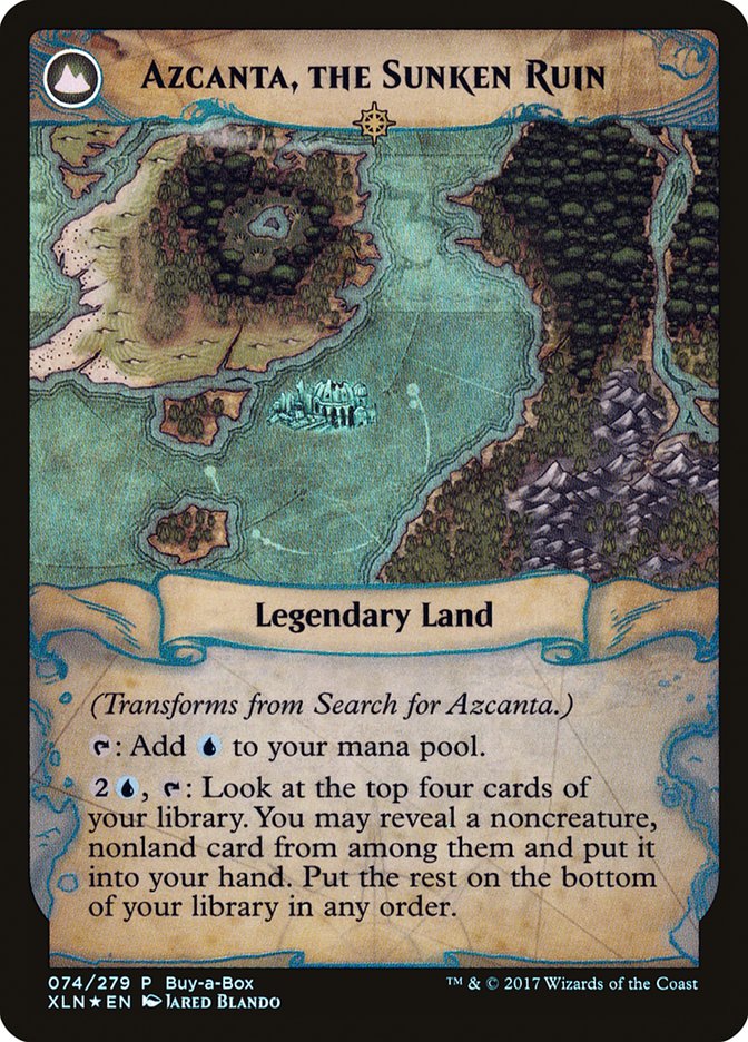 Search for Azcanta // Azcanta, the Sunken Ruin (Buy-A-Box) [Ixalan Treasure Chest] | Galactic Gamez