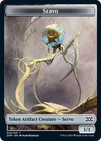 Servo // Treasure Double-sided Token [Double Masters Tokens] | Galactic Gamez