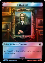 Warrior // Treasure (0060) Double-Sided Token (Surge Foil) [Doctor Who Tokens] | Galactic Gamez