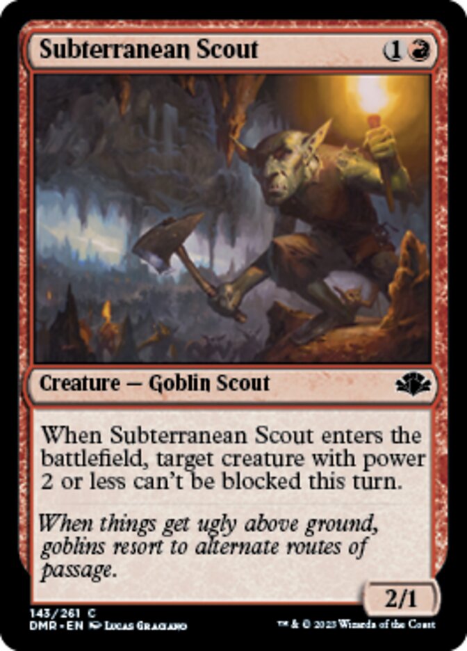 Subterranean Scout [Dominaria Remastered] | Galactic Gamez