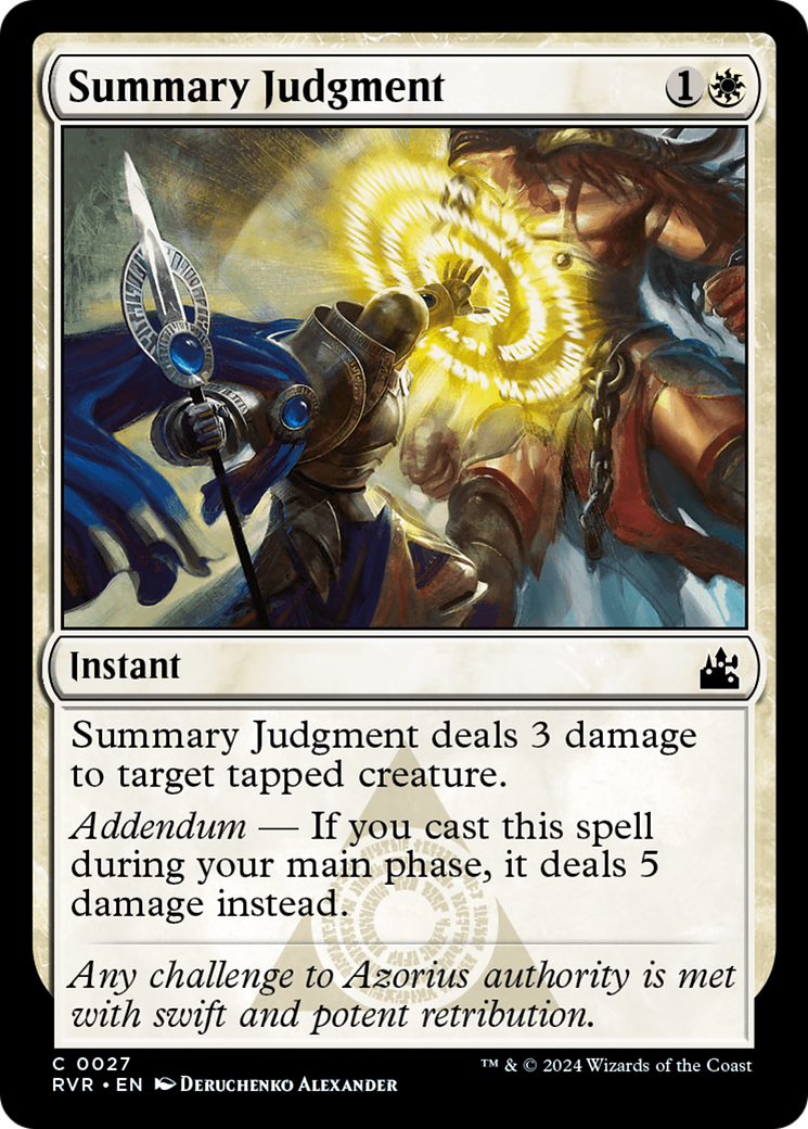Summary Judgment [Ravnica Remastered] | Galactic Gamez