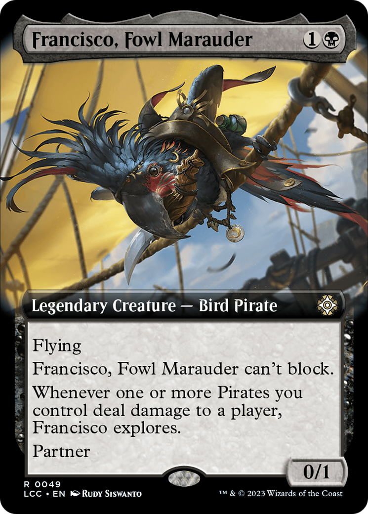 Francisco, Fowl Marauder (Extended Art) [The Lost Caverns of Ixalan Commander] | Galactic Gamez