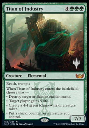 Titan of Industry (Promo Pack) [Streets of New Capenna Promos] | Galactic Gamez