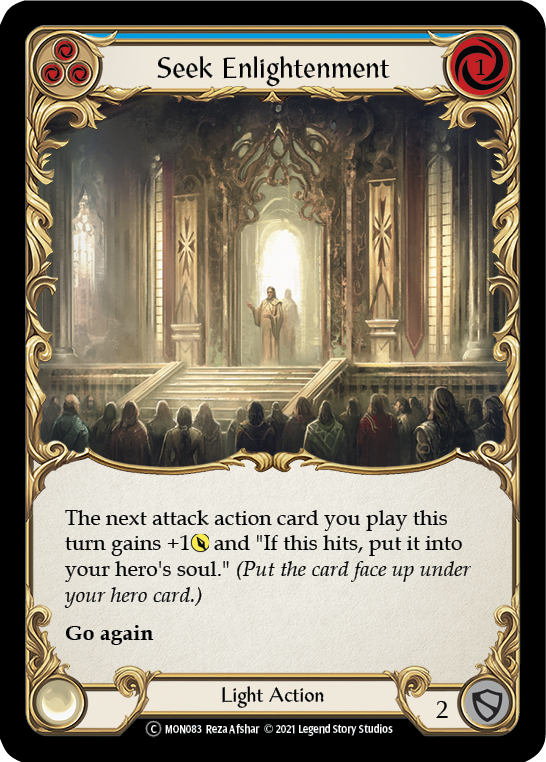 Seek Enlightenment (Blue) [U-MON083] Unlimited Edition Normal | Galactic Gamez