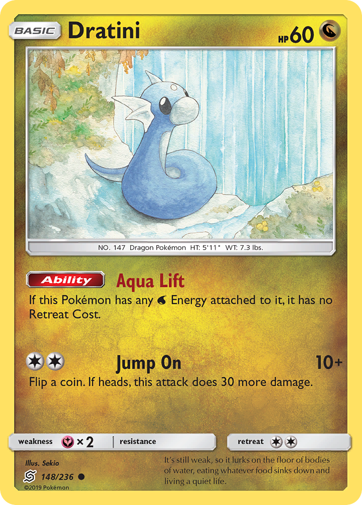 Dratini (148/236) [Sun & Moon: Unified Minds] | Galactic Gamez