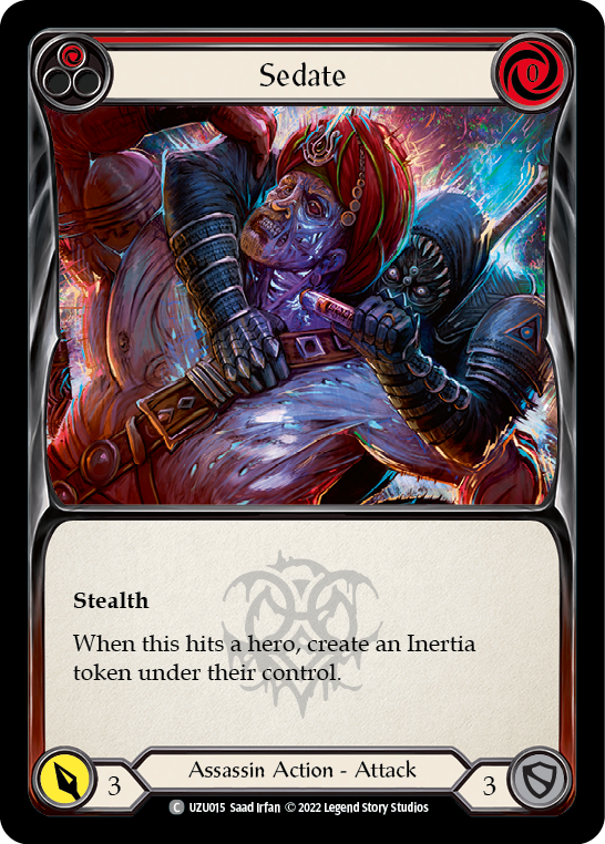 Sedate (Red) [UZU015] (Outsiders Uzuri Blitz Deck) | Galactic Gamez