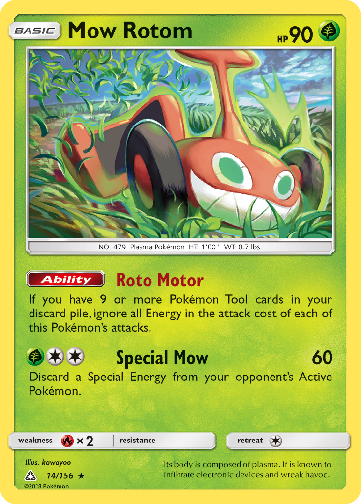 Mow Rotom (14/156) [Sun & Moon: Ultra Prism] | Galactic Gamez