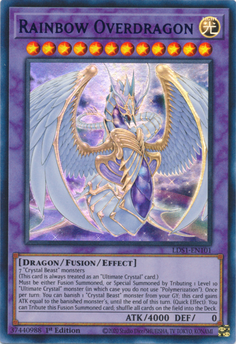 Rainbow Overdragon (Purple) [LDS1-EN101] Ultra Rare | Galactic Gamez