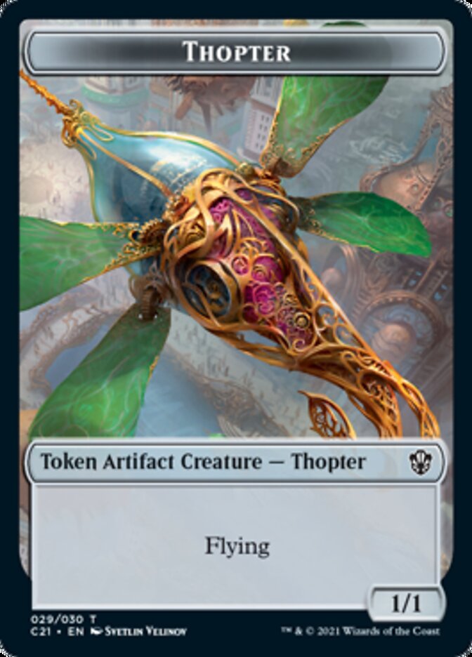 Golem (025) // Thopter Token [Commander 2021 Tokens] | Galactic Gamez