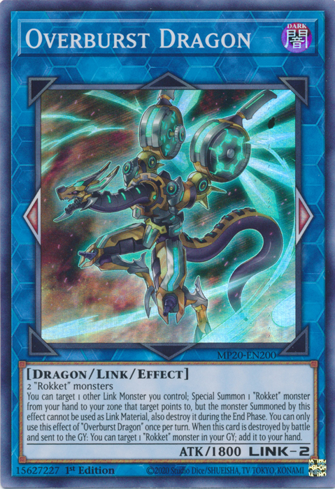 Overburst Dragon [MP20-EN200] Super Rare | Galactic Gamez