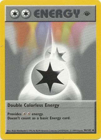 Double Colorless Energy (96/102) (Shadowless) [Base Set 1st Edition] | Galactic Gamez