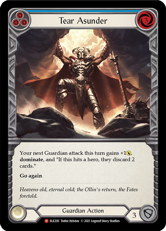 Tear Asunder [ELE205] (Tales of Aria)  1st Edition Rainbow Foil | Galactic Gamez