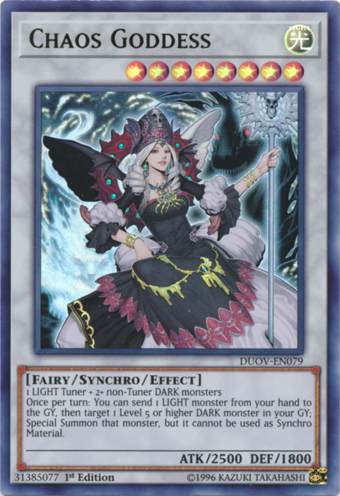 Chaos Goddess [DUOV-EN079] Ultra Rare | Galactic Gamez