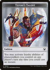Elemental (02) // Teferi's Talent Emblem Double-Sided Token [March of the Machine Commander Tokens] | Galactic Gamez