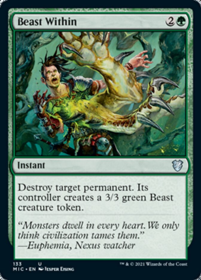 Beast Within [Innistrad: Midnight Hunt Commander] | Galactic Gamez