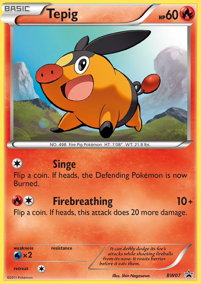 Tepig (BW07) [Black & White: Black Star Promos] | Galactic Gamez