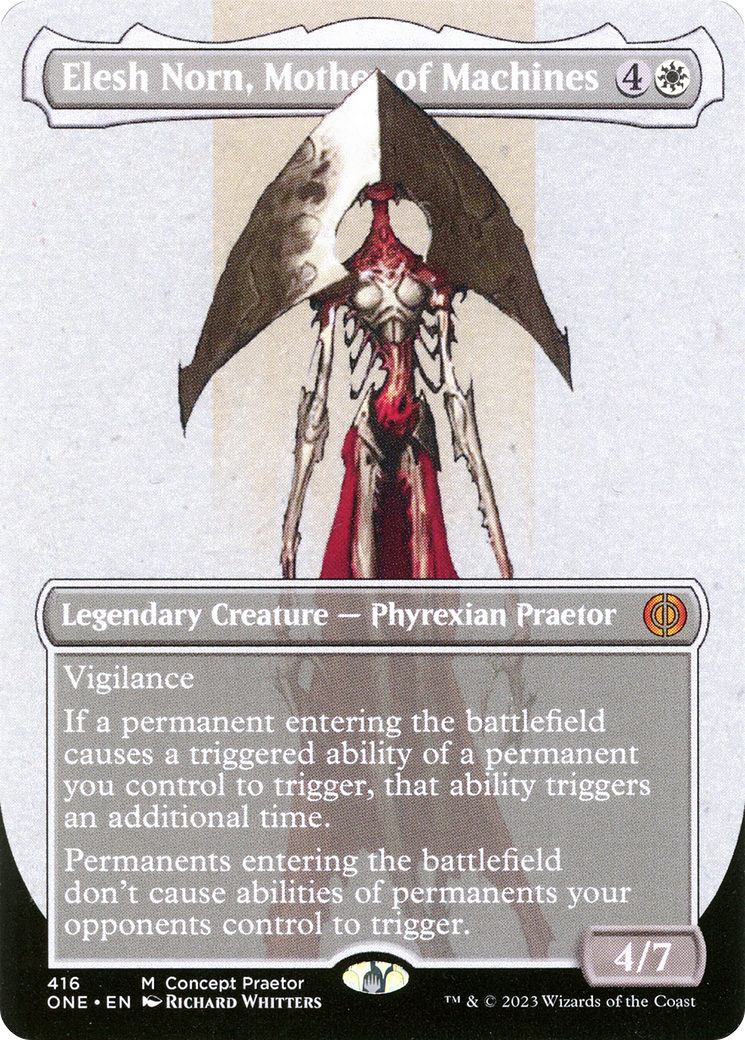 Elesh Norn, Mother of Machines (Borderless Concept Praetors) [Phyrexia: All Will Be One] | Galactic Gamez