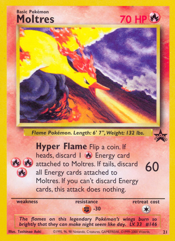 Moltres (21) [Wizards of the Coast: Black Star Promos] | Galactic Gamez