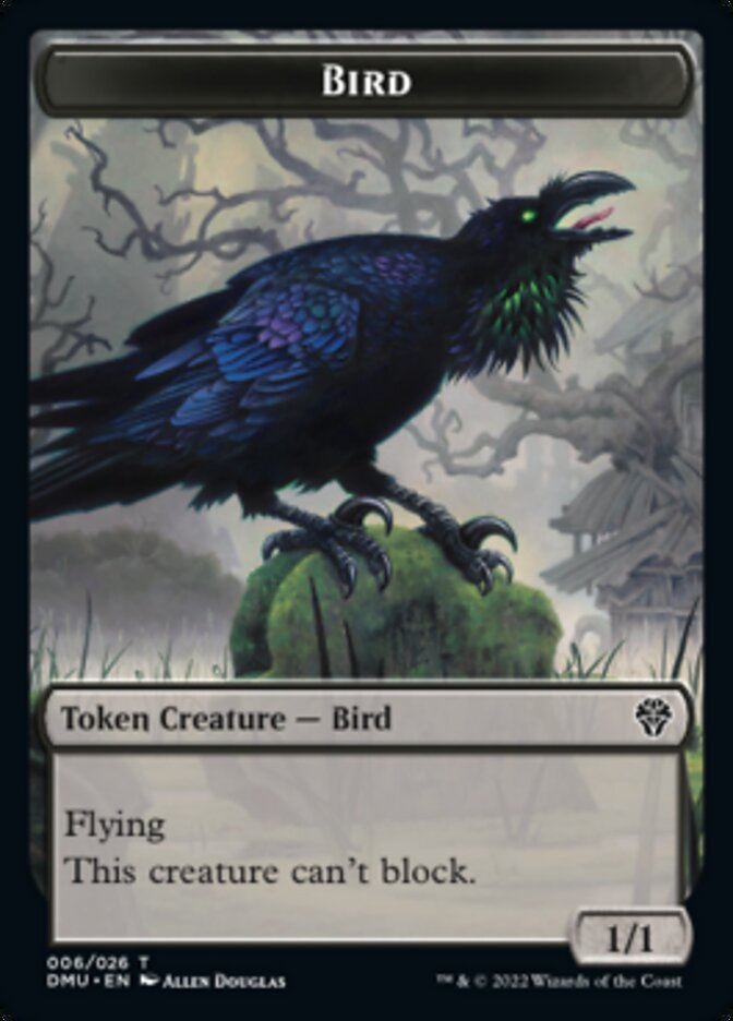 Bird (002) // Bird (006) Double-sided Token [Dominaria United Tokens] | Galactic Gamez