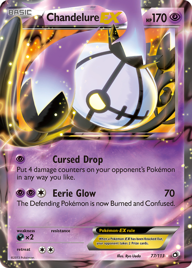 Chandelure EX (77/113) [Black & White: Legendary Treasures] | Galactic Gamez