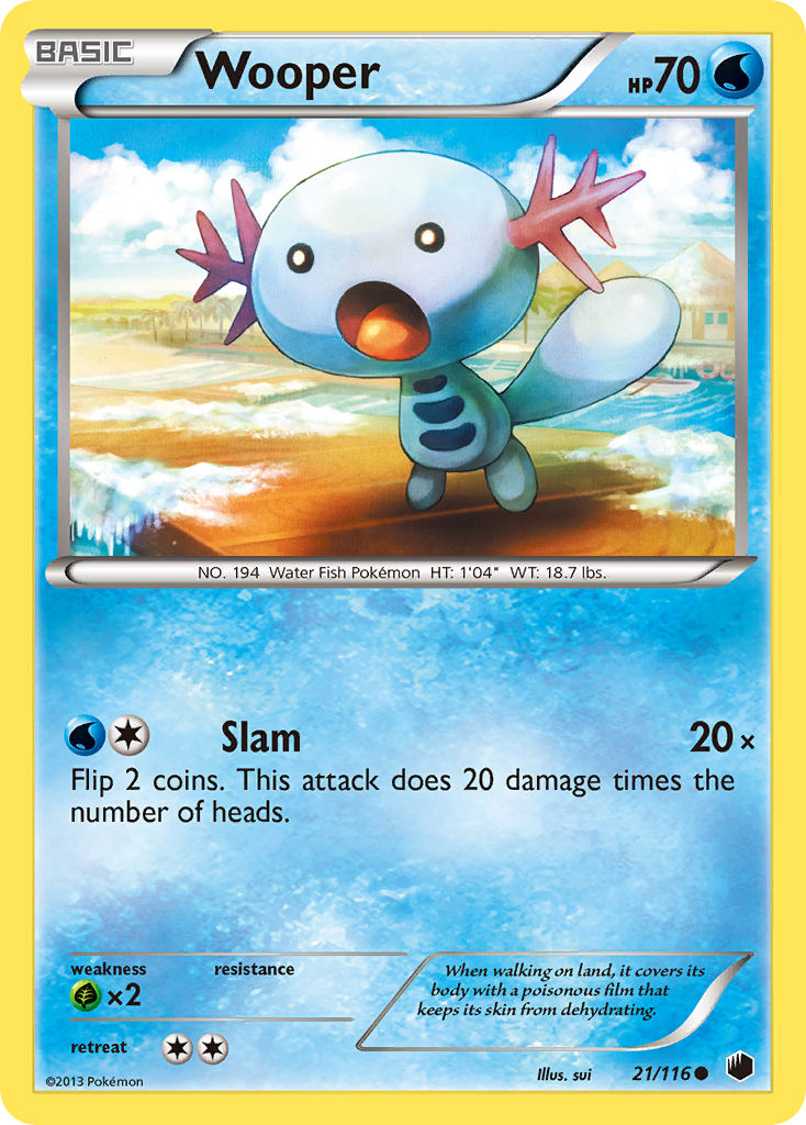 Wooper (21/116) [Black & White: Plasma Freeze] | Galactic Gamez