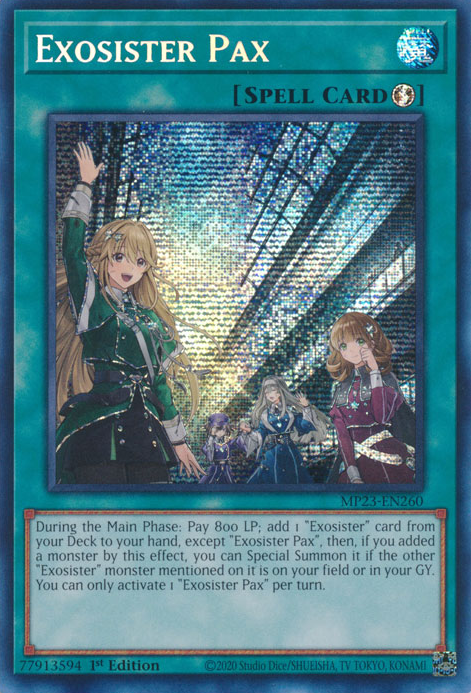 Exosister Pax [MP23-EN260] Prismatic Secret Rare | Galactic Gamez