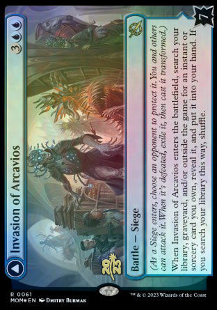 Invasion of Arcavios // Invocation of the Founders [March of the Machine Prerelease Promos] | Galactic Gamez