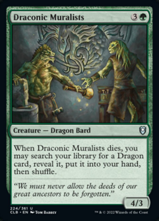 Draconic Muralists [Commander Legends: Battle for Baldur's Gate] | Galactic Gamez