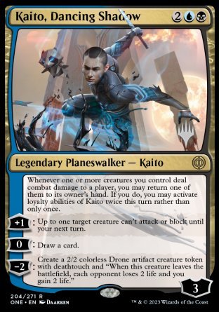 Kaito, Dancing Shadow (Promo Pack) [Phyrexia: All Will Be One Promos] | Galactic Gamez