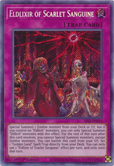 Eldlixir of Scarlet Sanguine [SESL-EN031] Secret Rare | Galactic Gamez