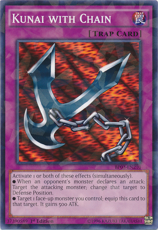 Kunai with Chain (Shatterfoil) [BP03-EN210] Common | Galactic Gamez