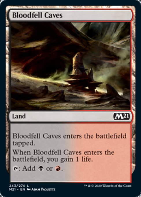 Bloodfell Caves [Core Set 2021] | Galactic Gamez
