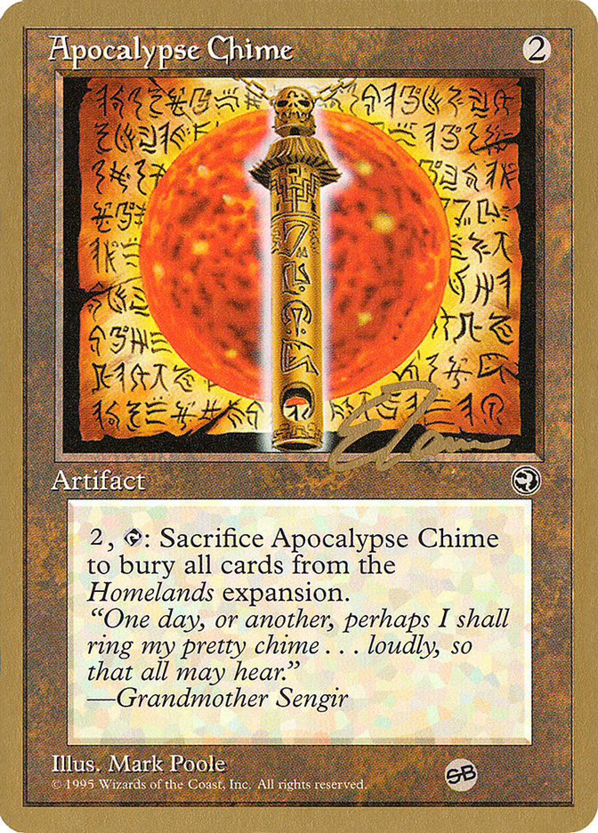 Apocalypse Chime (Eric Tam) (SB) [Pro Tour Collector Set] | Galactic Gamez