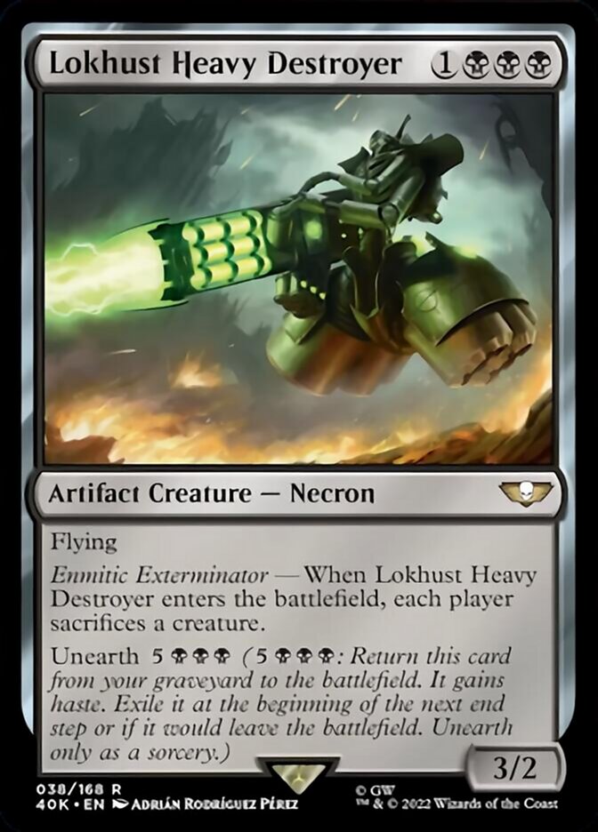 Lokhust Heavy Destroyer (Surge Foil) [Universes Beyond: Warhammer 40,000] | Galactic Gamez