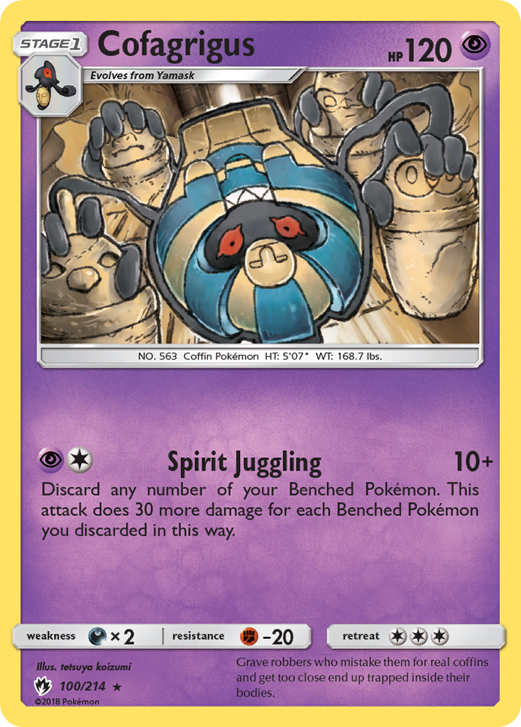 Cofagrigus (100/214) [Sun & Moon: Lost Thunder] | Galactic Gamez