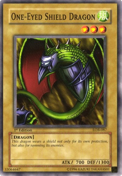 One-Eyed Shield Dragon [LOB-087] Common | Galactic Gamez