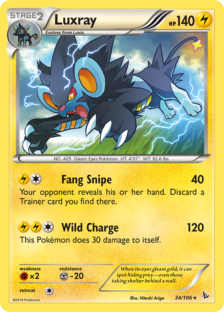 Luxray (34/106) [XY: Flashfire] | Galactic Gamez