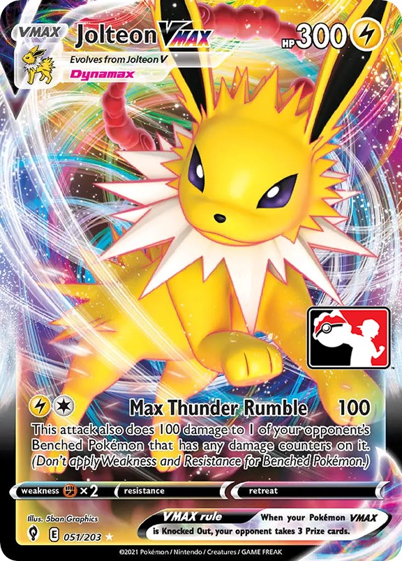 Jolteon VMAX (051/203) [Prize Pack Series One] | Galactic Gamez