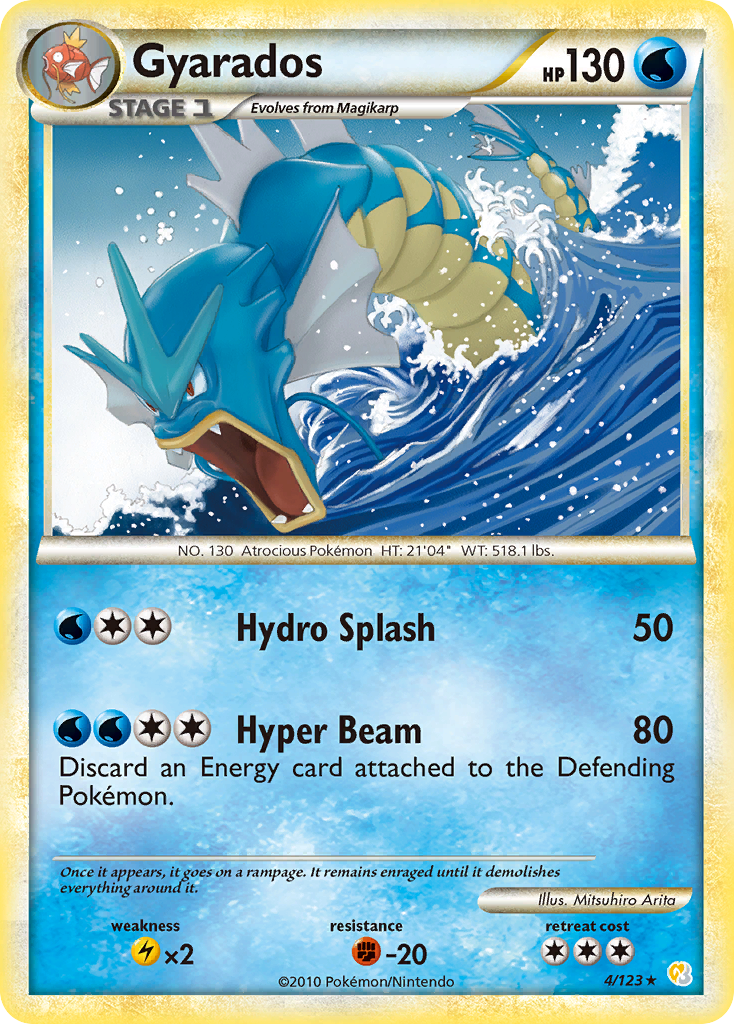 Gyarados (4/123) [HeartGold & SoulSilver: Base Set] | Galactic Gamez