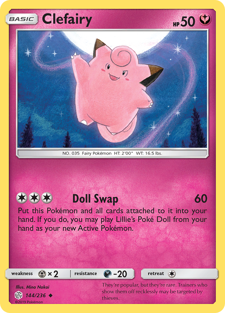 Clefairy (144/236) [Sun & Moon: Cosmic Eclipse] | Galactic Gamez