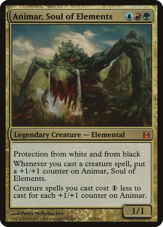 Animar, Soul of Elements (Oversized) [Commander 2011 Oversized] | Galactic Gamez